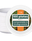 Round Sugarcane Plates - 18cm (7")