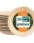 Round Palm Leaf Dessert Plates - 15cm (6")