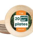 Round Palm Leaf Dinner Plates - 25cm (10")