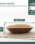 Round Palm Leaf Bowls - 425ml (15floz)