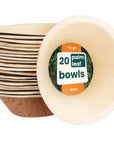 Round Palm Leaf Sauce Bowls - 180ml (7floz)