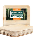 Large Palm Leaf Trays - 25x30cm (10x12")