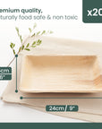 Palm Leaf Trays - 15x22cm (6x9")