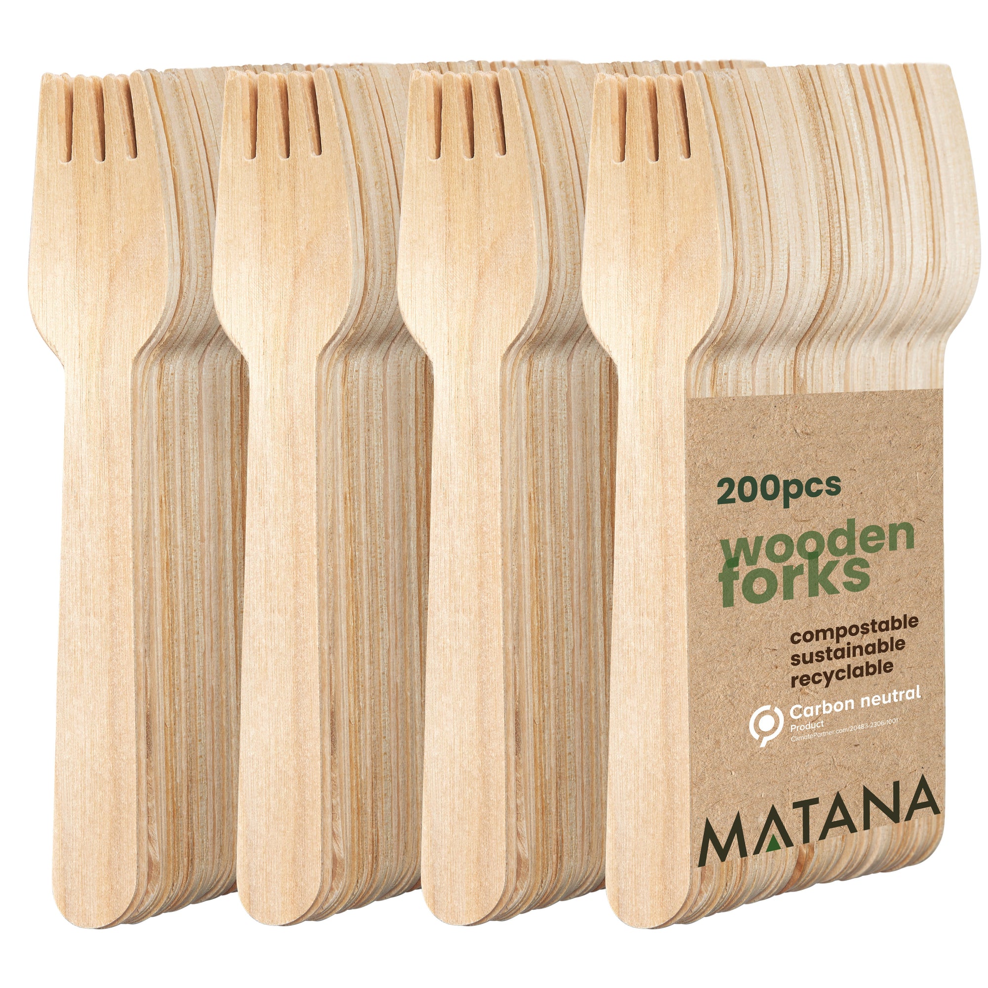 200 Wooden Forks