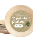 Round Palm Leaf Dinner Plates - 25cm (10")