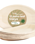 20 Large Palm Leaf Platters - 25x35cm (10x14")