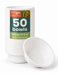 Round Sugarcane Bowls - 16cm (6") (500ml)