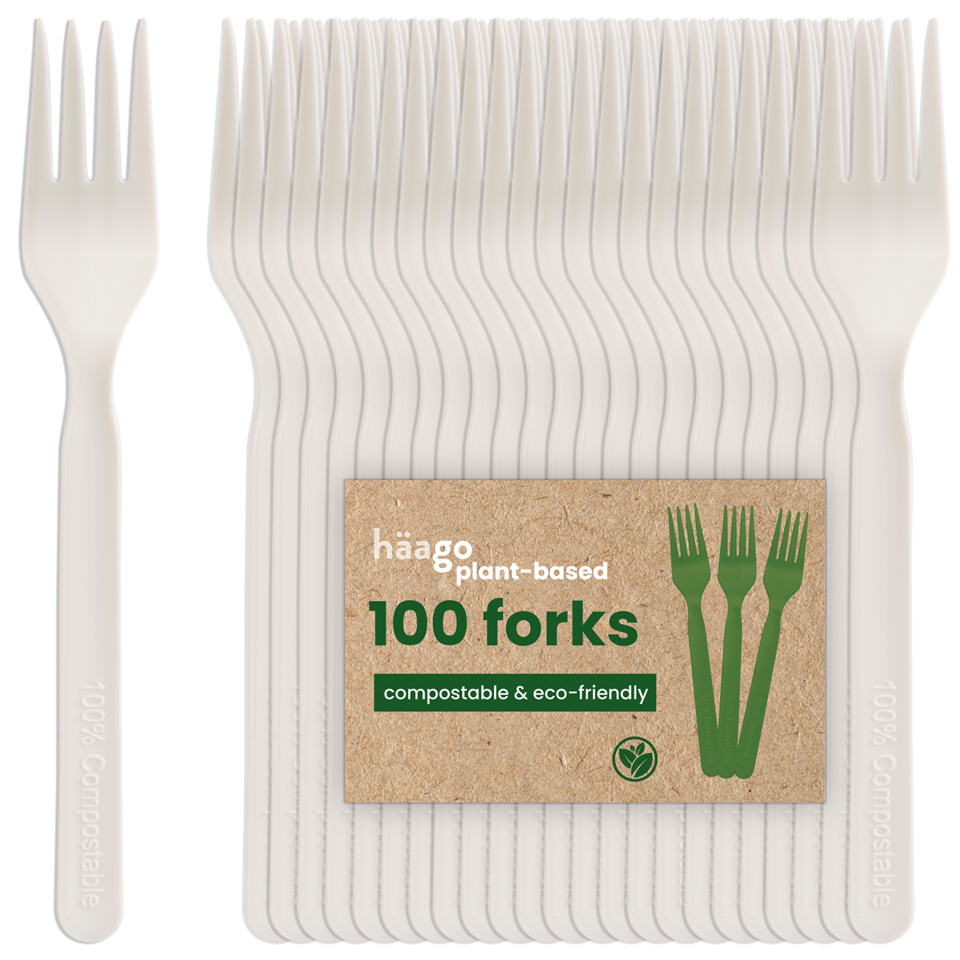 100 PLA Forks