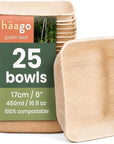 Square Palm Leaf Bowls - 450ml (16floz)