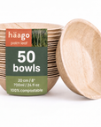Round Palm Leaf Serving Bowls - 700ml (24floz)