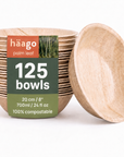 Round Palm Leaf Serving Bowls - 700ml (24floz)