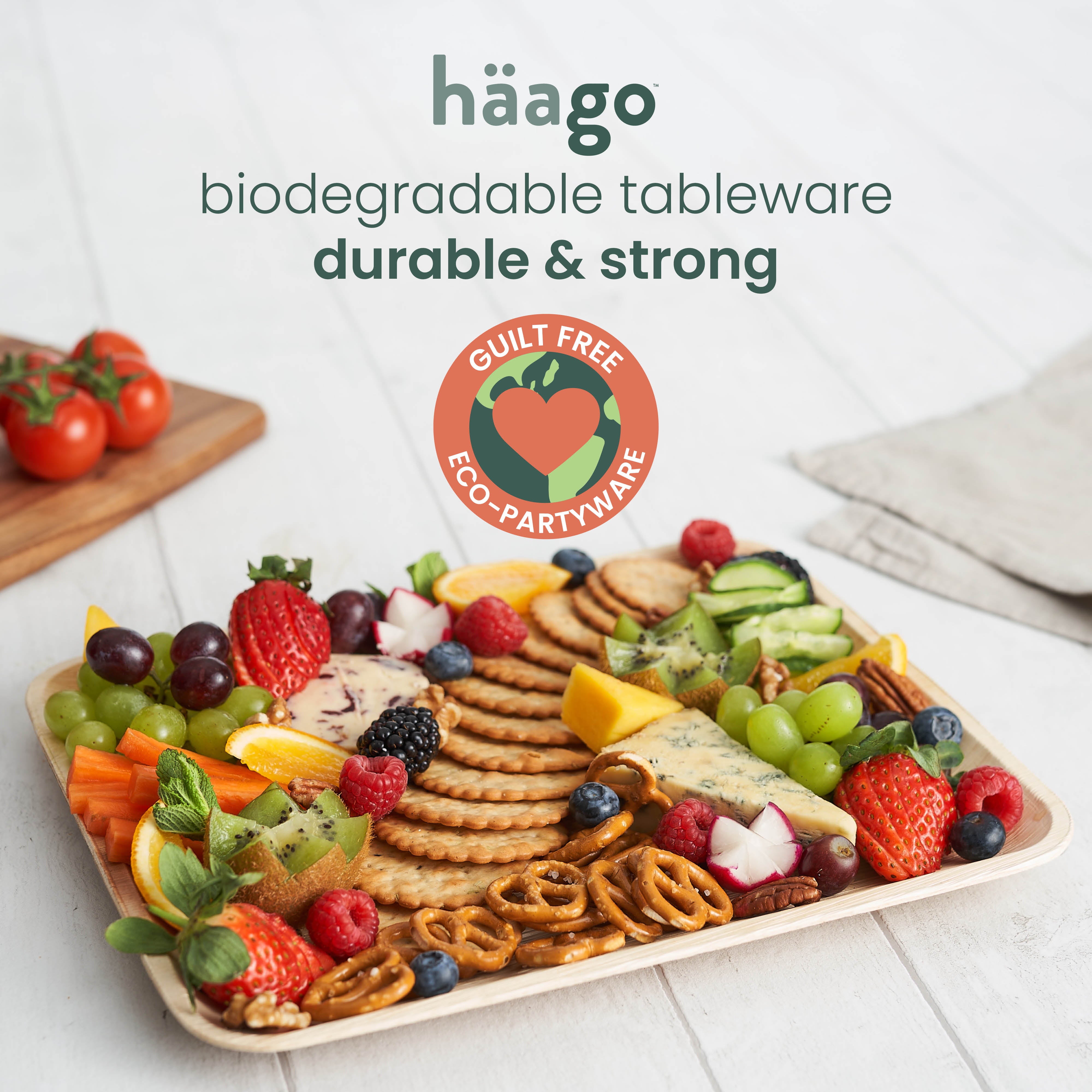 Eco Palm Leaf Trays 25x30cm - Durable & Compostable – Haago