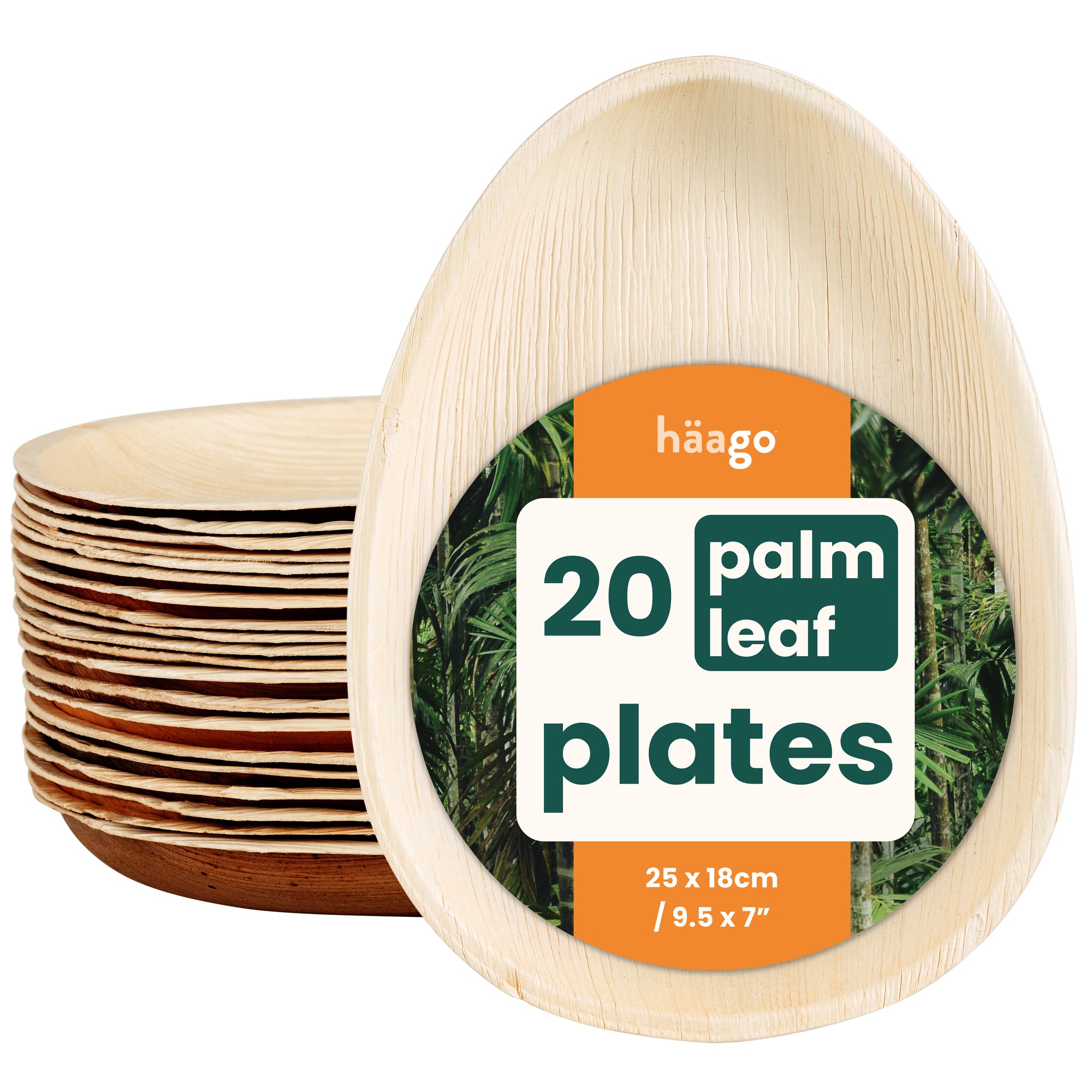 areca palm leaf plate hs code Eco Teardrop Palm Leaf Plates 25cm