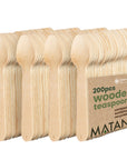 200 Wooden Teaspoons