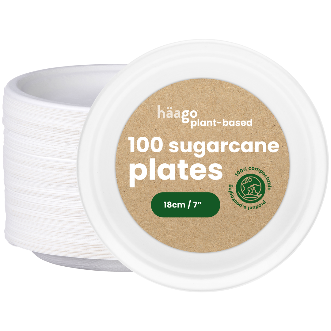 100 Sugarcane Plates