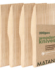 200 Wooden Knives